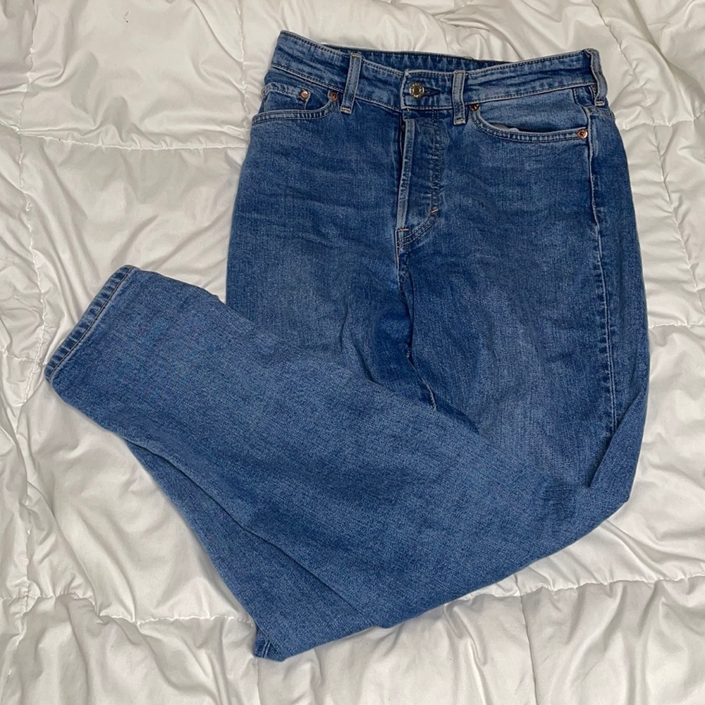 H&M high waisted mom jeans